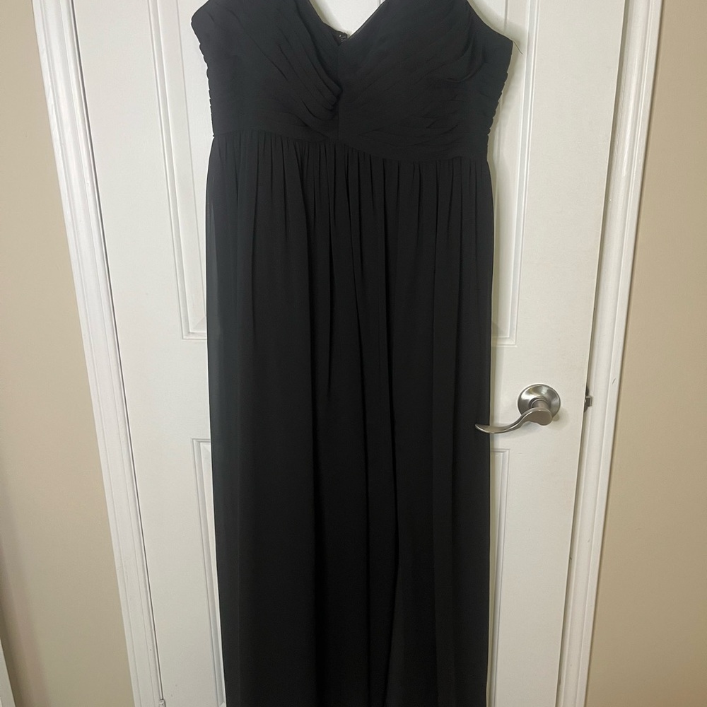 Azazie Black Sweetheart Bridesmaid Gown